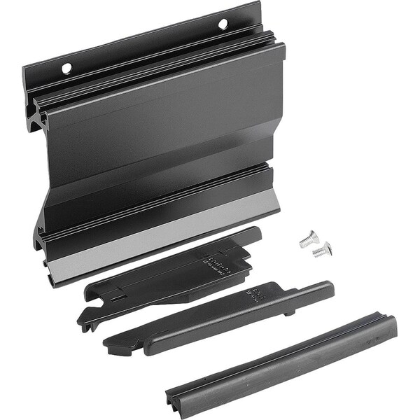 Kipp Recessed Handle, L=167, H=90, Form:B, Screw On Aluminum, Black Anodized, Comp:Polyamide K0238.16721 - main